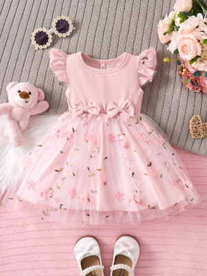 2-3 yoshli malikangiz uchun nafis kashtali, mayin baxmal libos