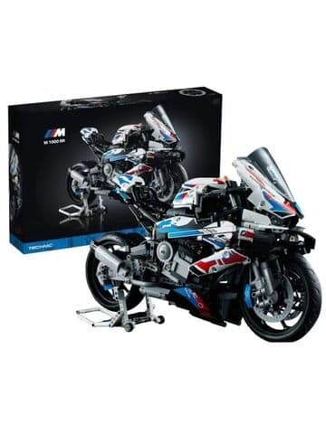 Конструктор мотоцикл BMW 1000RR, набор 1900+ деталей / Пластиковый конструктор спортбайк